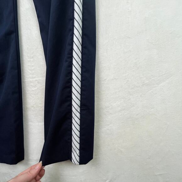 Joie Women's Brookley Stripe Trim Ankle Pants In Midnight Blue w. Pockets Size 4 - Picture 4 of 13